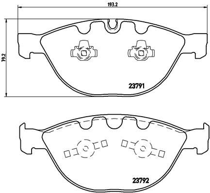 BREMBO Brake pad set P 06 047 - Brake Pads