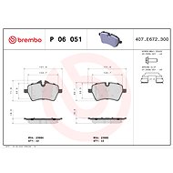 BREMBO Brake pad set P 06 051 - Brake Pads