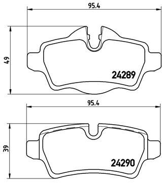 BREMBO Brake pad set P 06 052X - Brake Pads