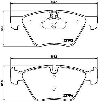 BREMBO Brake pad set P 06 057X - Brake Pads