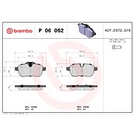 BREMBO Brake pad set P 06 062 - Brake Pads