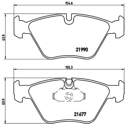 BREMBO Brake pad set P 06 065 - Brake Pads