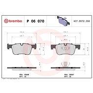BREMBO Brake pad set P 06 070X - Brake Pads