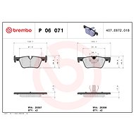 BREMBO Brake pad set P 06 071X - Brake Pads