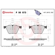 BREMBO Brake pad set P 06 073 - Brake Pads