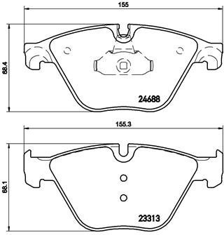 BREMBO Brake pad set P 06 074 - Brake Pads