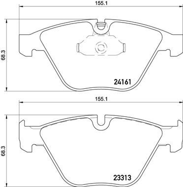 BREMBO Brake pad set P 06 081 - Brake Pads