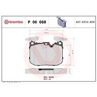 BREMBO Brake pad set P 06 088X - Brake Pads
