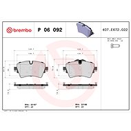 BREMBO Brake pad set P 06 092 - Brake Pads