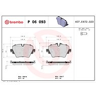 BREMBO Brake pad set P 06 093 - Brake Pads