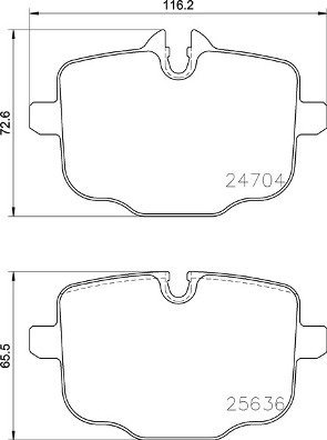 BREMBO Brake pad set P 06 101 - Brake Pads