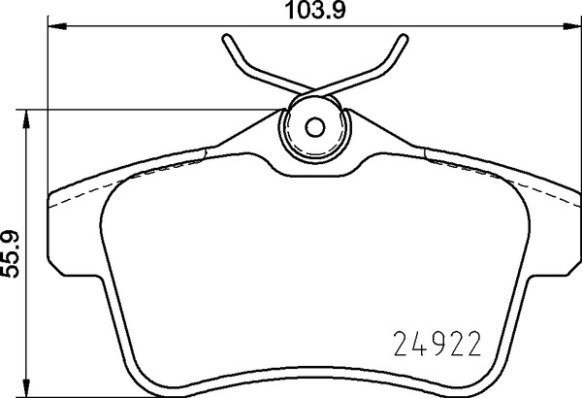 BREMBO Brake pad set P 06 102 - Brake Pads