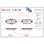 BREMBO Brake pad set P 06 103 - Brake Pads
