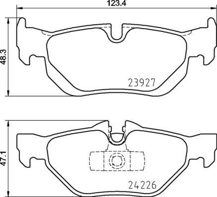 BREMBO Brake pad set P 06 105 - Brake Pads