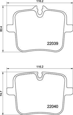 BREMBO Brake pad set P 06 109 - Brake Pads