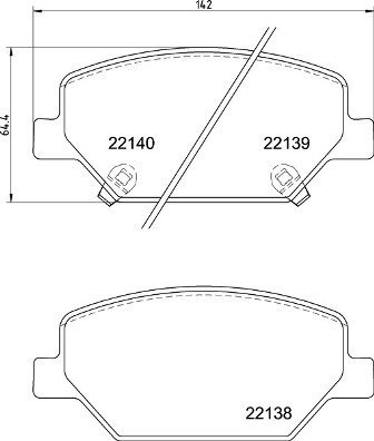 BREMBO Brake pad set P 07 007 - Brake Pads