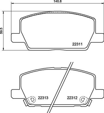 BREMBO Brake pad set P 07 012 - Brake Pads