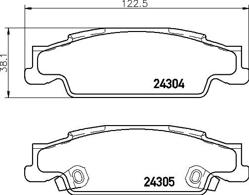 BREMBO Brake pad set P 09 007 - Brake Pads