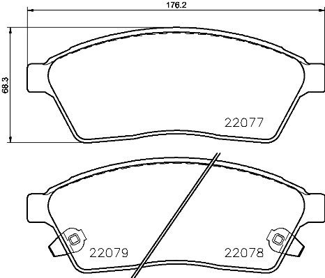 BREMBO Brake pad set P 09 009 - Brake Pads