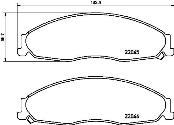 BREMBO Brake pad set P 09 011 - Brake Pads
