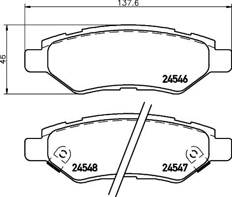 BREMBO Brake pad set P 09 014 - Brake Pads