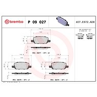 BREMBO Brake pads P 09 027 - Brake Pads