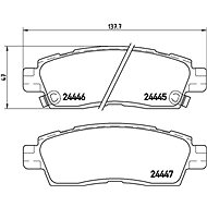 BREMBO Brake pad set P 10 010 - Brake Pads