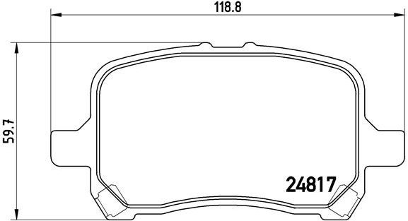 BREMBO Brake pad set P 10 014 - Brake Pads