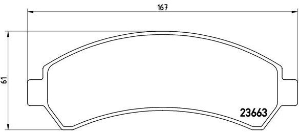 BREMBO Brake pad set P 10 016 - Brake Pads