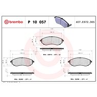 BREMBO Brake pad set P 10 057 - Brake Pads