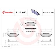 BREMBO Brake pad set P 10 060 - Brake Pads