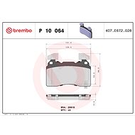 BREMBO Brake pad set P 10 064 - Brake Pads