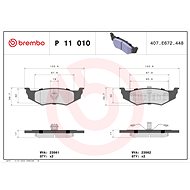 BREMBO Brake pad set P 11 010 - Brake Pads