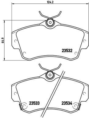 BREMBO Brake pad set P 11 012 - Brake Pads