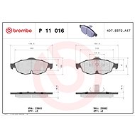 BREMBO Brake pad set P 11 016 - Brake Pads