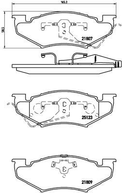 BREMBO Brake pad set P 11 020 - Brake Pads
