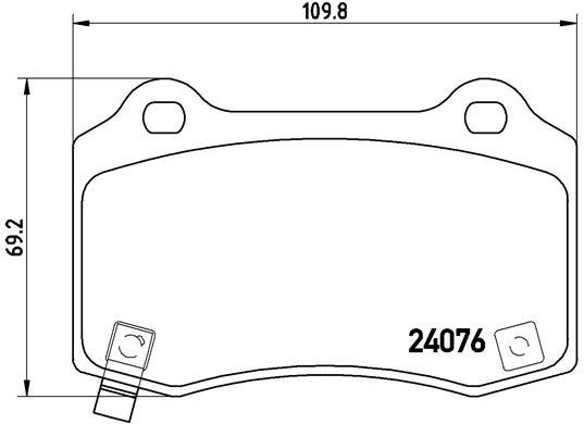 BREMBO Brake pad set P 11 024 - Brake Pads