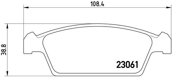 BREMBO Brake pads P 15 001 - Brake Pads