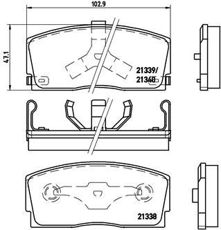 BREMBO Brake pad set P 16 005 - Brake Pads