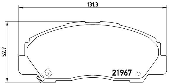 BREMBO Brake pads P 16 010 - Brake Pads