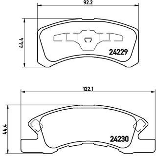 BREMBO Brake pad set P 16 011 - Brake Pads