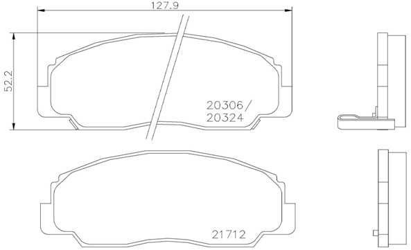 BREMBO Brake pad set P 16 012 - Brake Pads