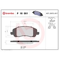 BREMBO Brake pad set P 18 001 - Brake Pads
