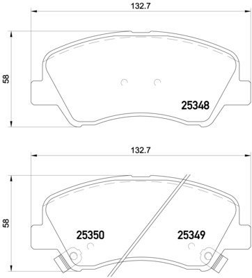 BREMBO Brake pads P 18 025X - Brake Pads