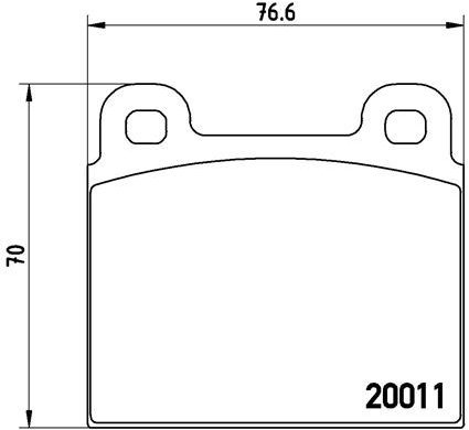 BREMBO Brake pad set P 23 001 - Brake Pads