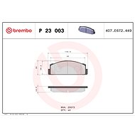 BREMBO Brake pad set P 23 003 - Brake Pads