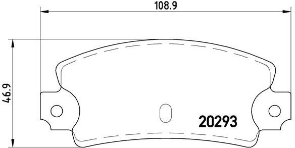 BREMBO Brake pad set P 23 008 - Brake Pads