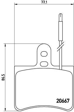 BREMBO Brake pad set P 23 010 - Brake Pads