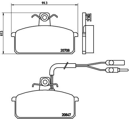 BREMBO Brake pads P 23 019 - Brake Pads