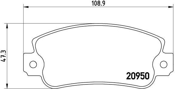 BREMBO Brake pad set P 23 021 - Brake Pads